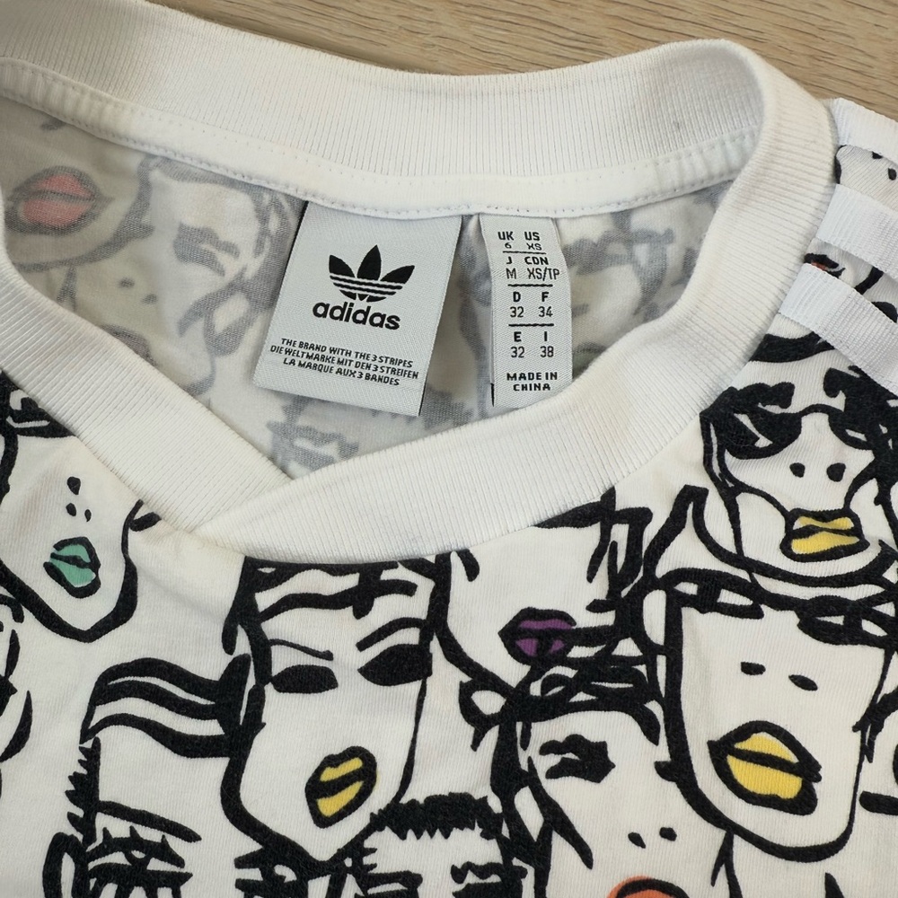 Adidas Originals x Fiorucci collab pop art faces T shirt - Picture 5 of 7